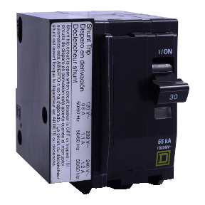 Schneider Electric Thermal Magnetic Circuit Breaker; 2-Pole; 30A; 120/240VAC; Lever; Screw Terminal; UL 489